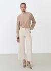 Mango Wideleg Jeans With Pockets Sand In Sand