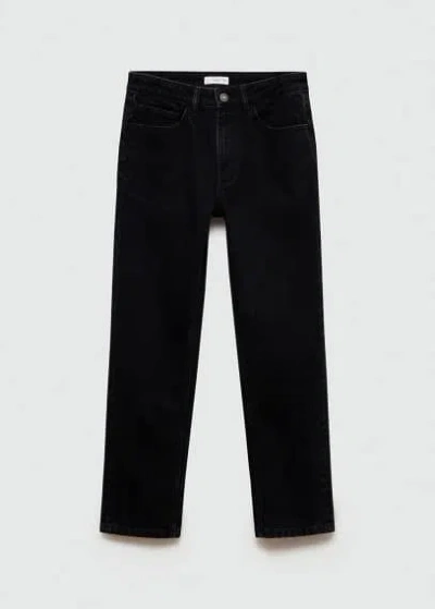 Mango Jeans In Black Denim