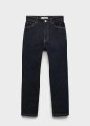 Mango Cecilia High Waist Straight Leg Jeans In Bleu
