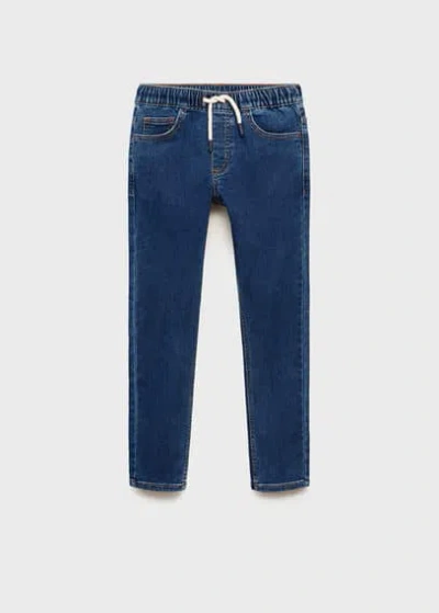 Mango Kids' Jeans Dark Blue In Bleu Foncé