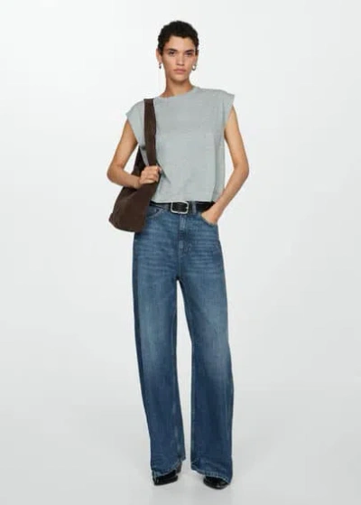 Mango Jeans Camilla Balloon High Rise Dark Blue