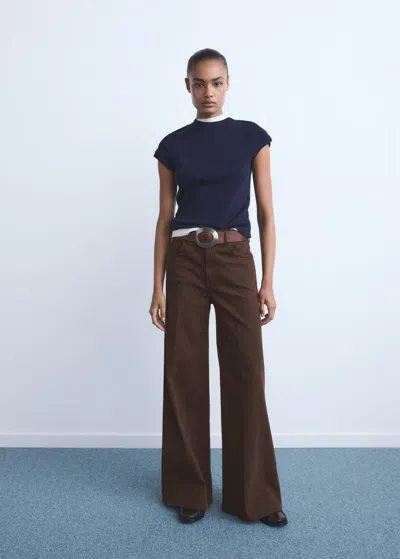 Mango Jeans In Brown