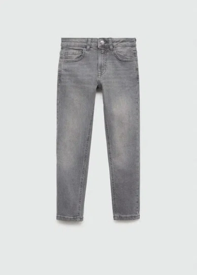 Mango Jeans In Gris Denim