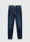 Mango Jeans Newmom Comfort High Rise Dark Blue In Dark Blue