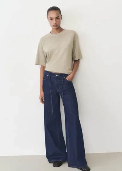 Mango Jeans Open Blue