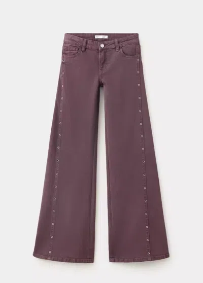 Mango Jeans Storm In Burgundy