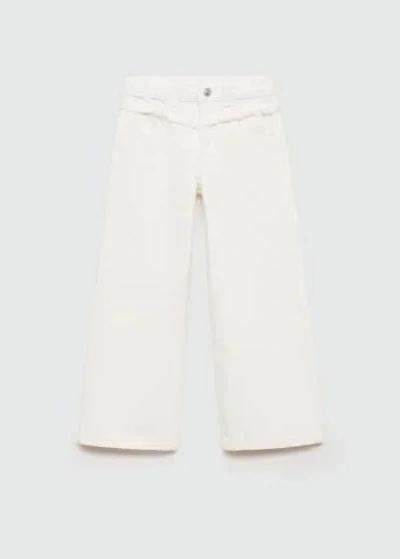 Mango Kids' Jeans In Blanc