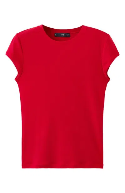 Mango Jenni Stripe T-shirt In Red