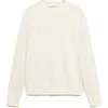 Mango Jersey Long Sleeve Sweater In Ecru