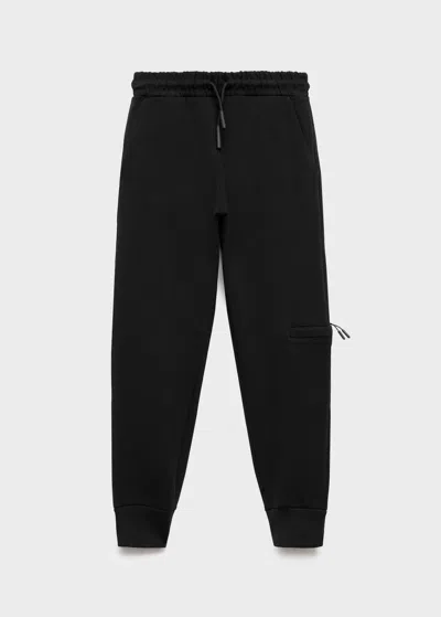 Mango Jogging Coton Cordon Noir - Enfants - 10 -  Kids In Black