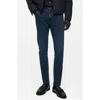 Mango Jude Skinny Fit Stretch Denim Jeans In Deep Dark Blue