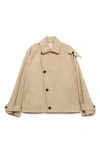 Mango Julia Asymmetric Trench Coat In Light Beige