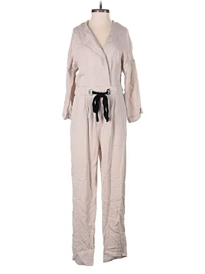 Pre-owned Mango Jumpsuit In Tan