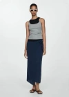 Mango Jupe In Bleu Foncé