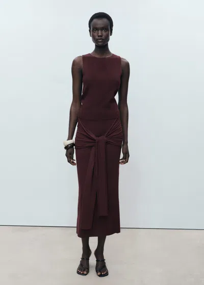 Mango Jupe Chocolat - Femme - M -  In Brown