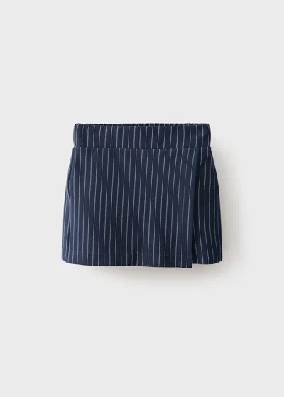 Mango Jupe-culotte À Rayures Bleu Marine - Enfants - 13-14 Ans -  Kids In Blue