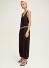 Mango Wool Blend Skirt With Puffed Hem Chocolate In Chocolate