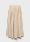 Mango Skirt Ivory White