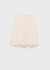 Mango Skirt Ecru In Écru