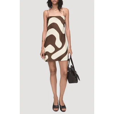 Mango Just Print Sleeveless Minidress In Multi