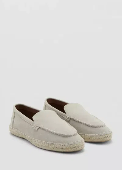 Mango Jute Leather Shoe In Sand