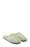 Mango Jute Sole Mule In Pastel Green
