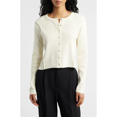 Mango Karen Cotton Blend Cardigan In Brown