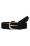 Mango Katrina Suede Belt In Black