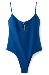 Mango Keyhole Open Back One-piece Swimsuit In Black
