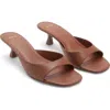 Mango Kitten Heel Sandal In Brown