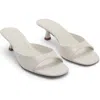 Mango Kitten Heel Sandal In White