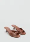 Mango Kitten Heel Sandals