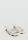 Mango Kitten Heel Sandals