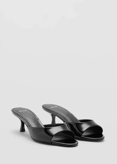 MANGO KITTEN-HEEL SANDALS WITH STRAP