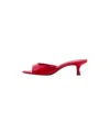 Mango Kitten-heel Strap Sandals In Red