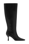 Mango Knee High Boot In Black