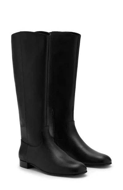 Mango Knee High Boot In Black