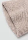 Mango Knit Beanie Medium Brown