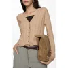 Mango Knit Cardigan In Light Tan