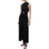 Mango Knit Flared Maxi Dress