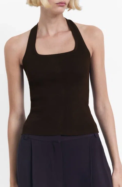 Mango Knit Halter Tank In Multi