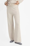 Mango Knit Pants In Beige