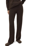 Mango Knit Pants In Brown