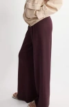 Mango Knit Pull-on Straight Leg Pants In Brown