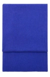 Mango Wool Cashmere Scarf Blue In Blue