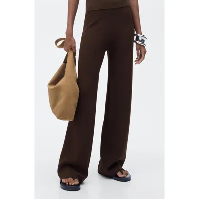 Mango Knit Straight Leg Pants