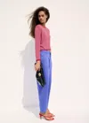 Mango Knit Striped Sweater In Red
