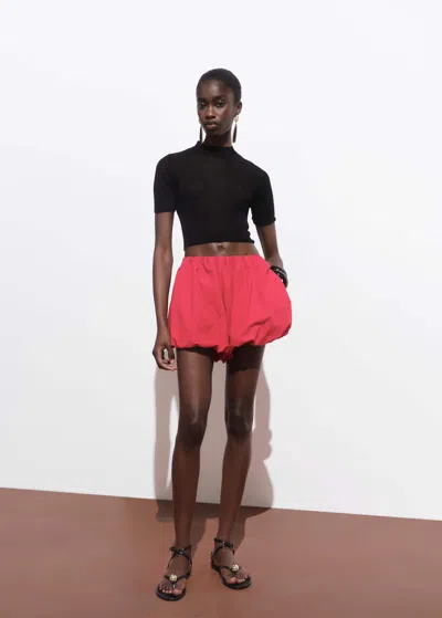 Mango Pull-over Maille Crop Noir - Femme - M -