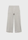 Mango Kids' Knitted Culotte Trousers Medium Heather Grey