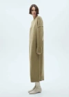 Mango Knitted Dress With Ribbed Finishes Medium Green In Medium Green